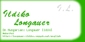 ildiko longauer business card
