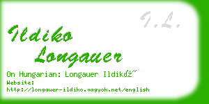 ildiko longauer business card